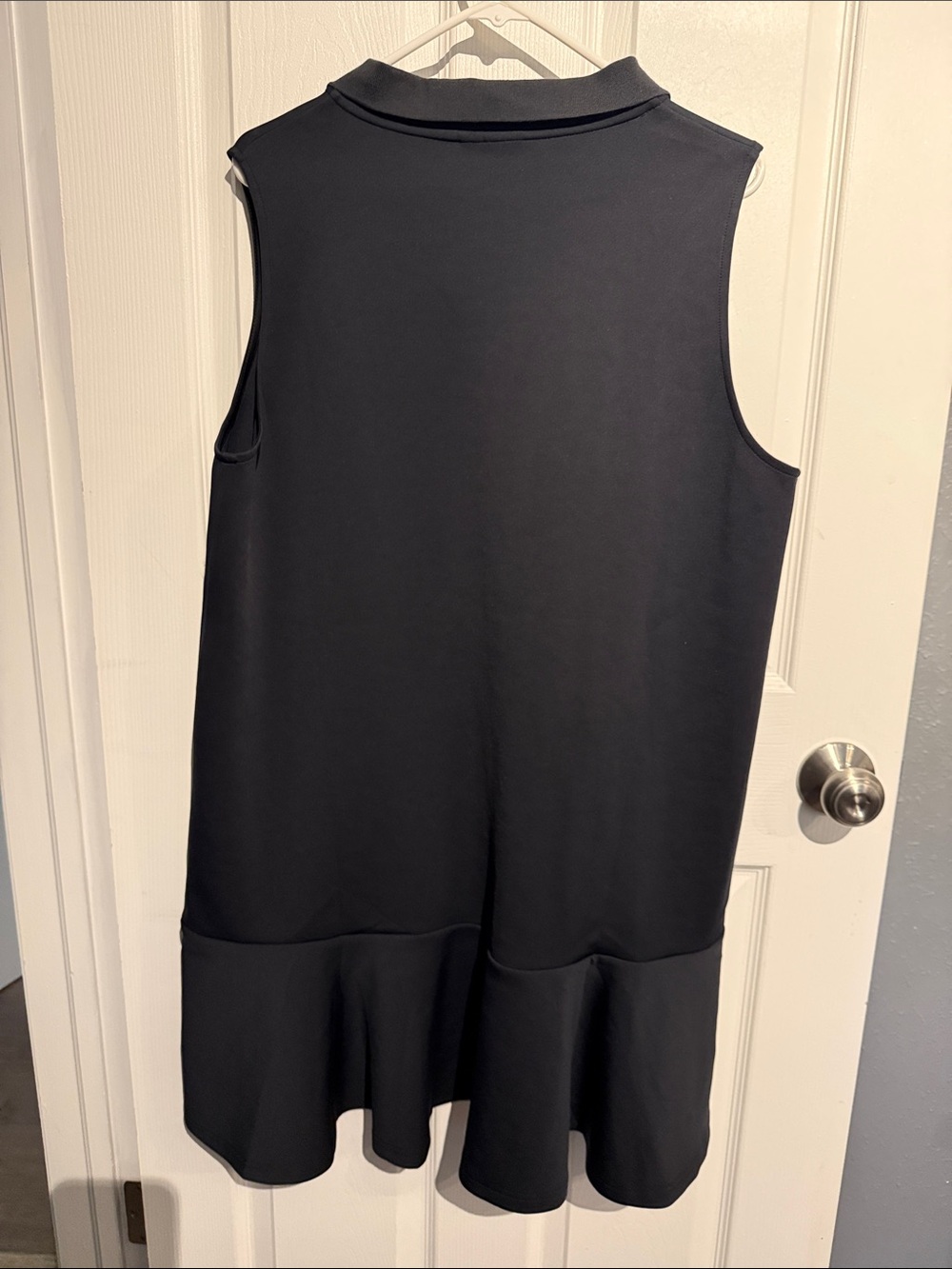 SSYS Sleeveless Polo Drop Ruffle Hem Dress - Picture 2 of 5